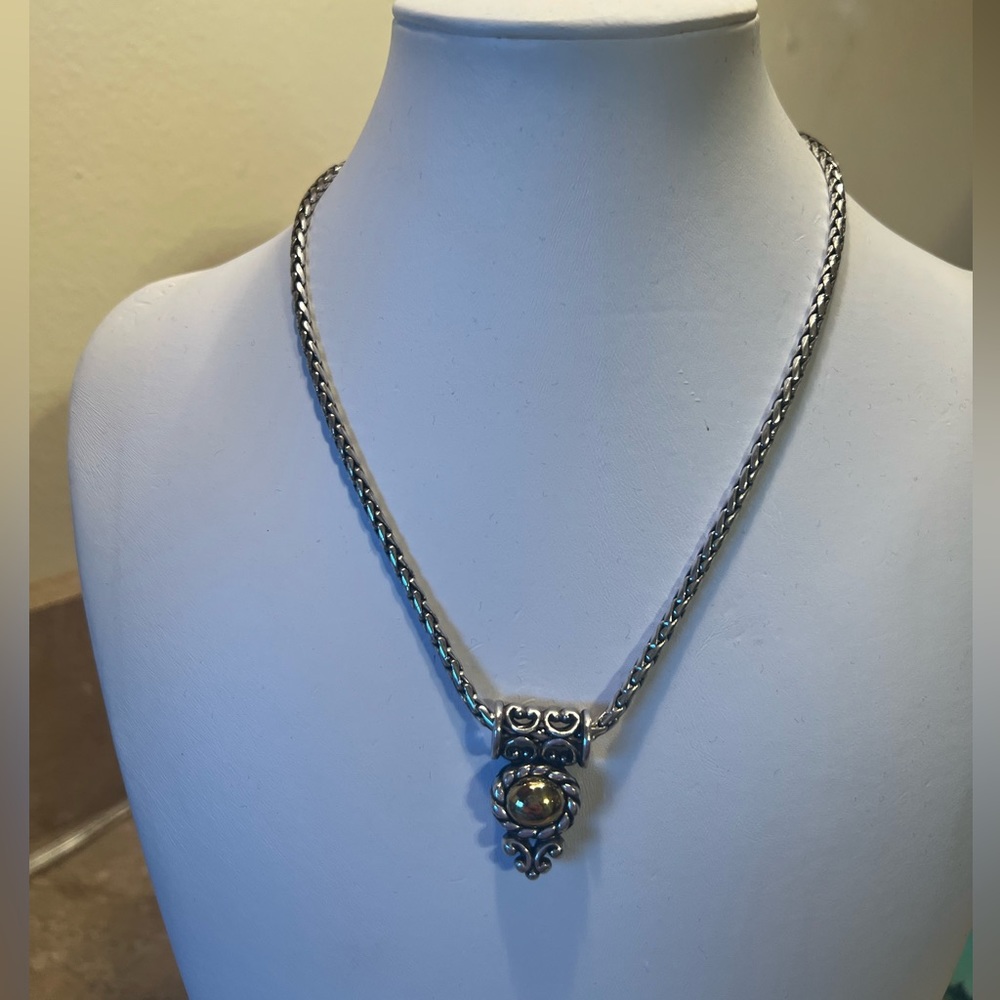 Brighton Moonglow reversible necklace.